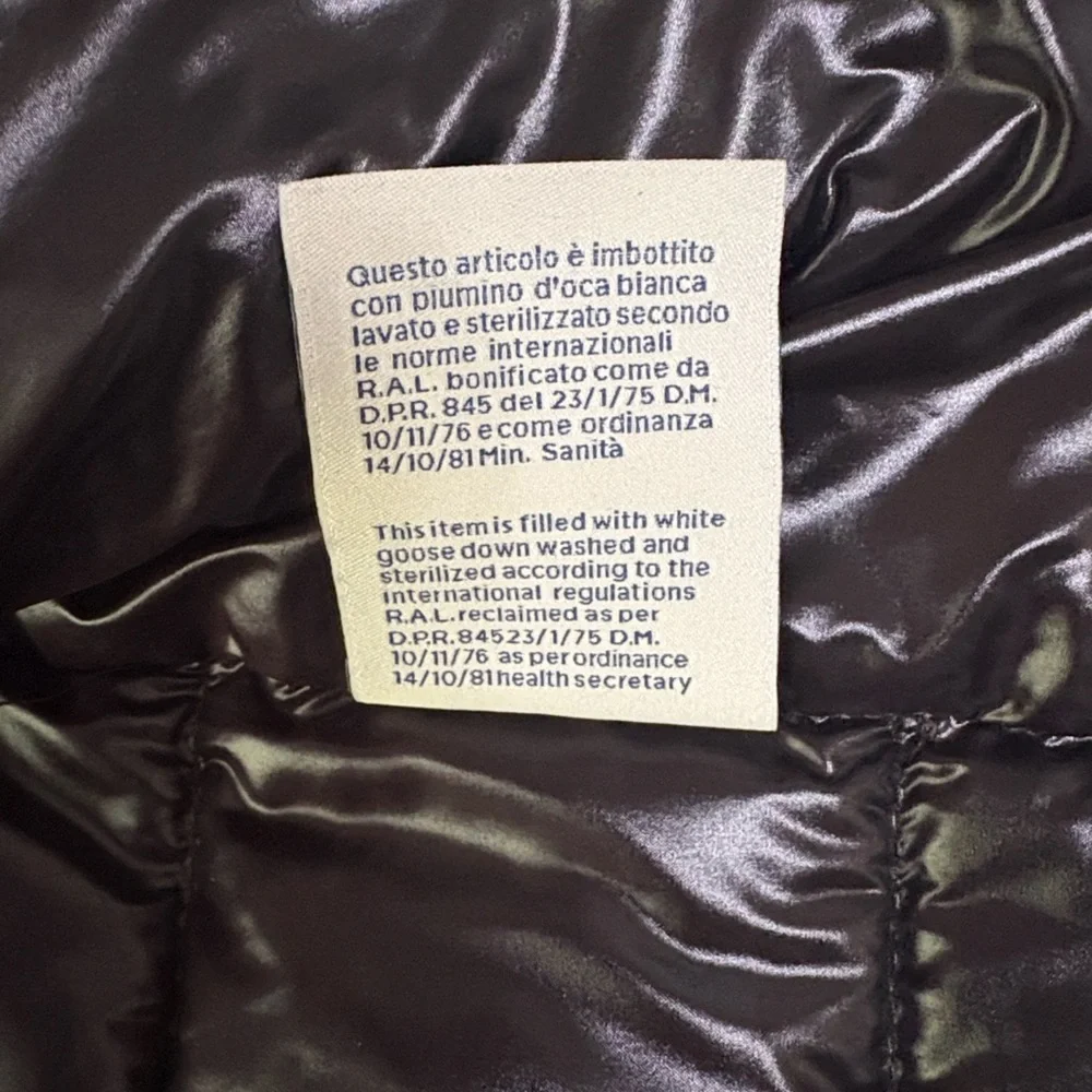 Moncler Shiny Black Puffer Jacket Men Size 3 - Picture 11 of 14